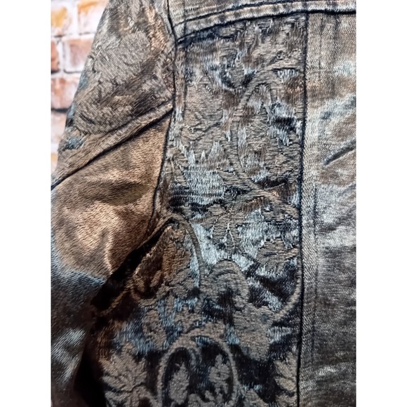 Vintage Coldwater creek embroidered Bronze jacket blazer size PS PLEASE READ - Picture 9 of 10